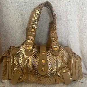 Chloe Gold Python bag